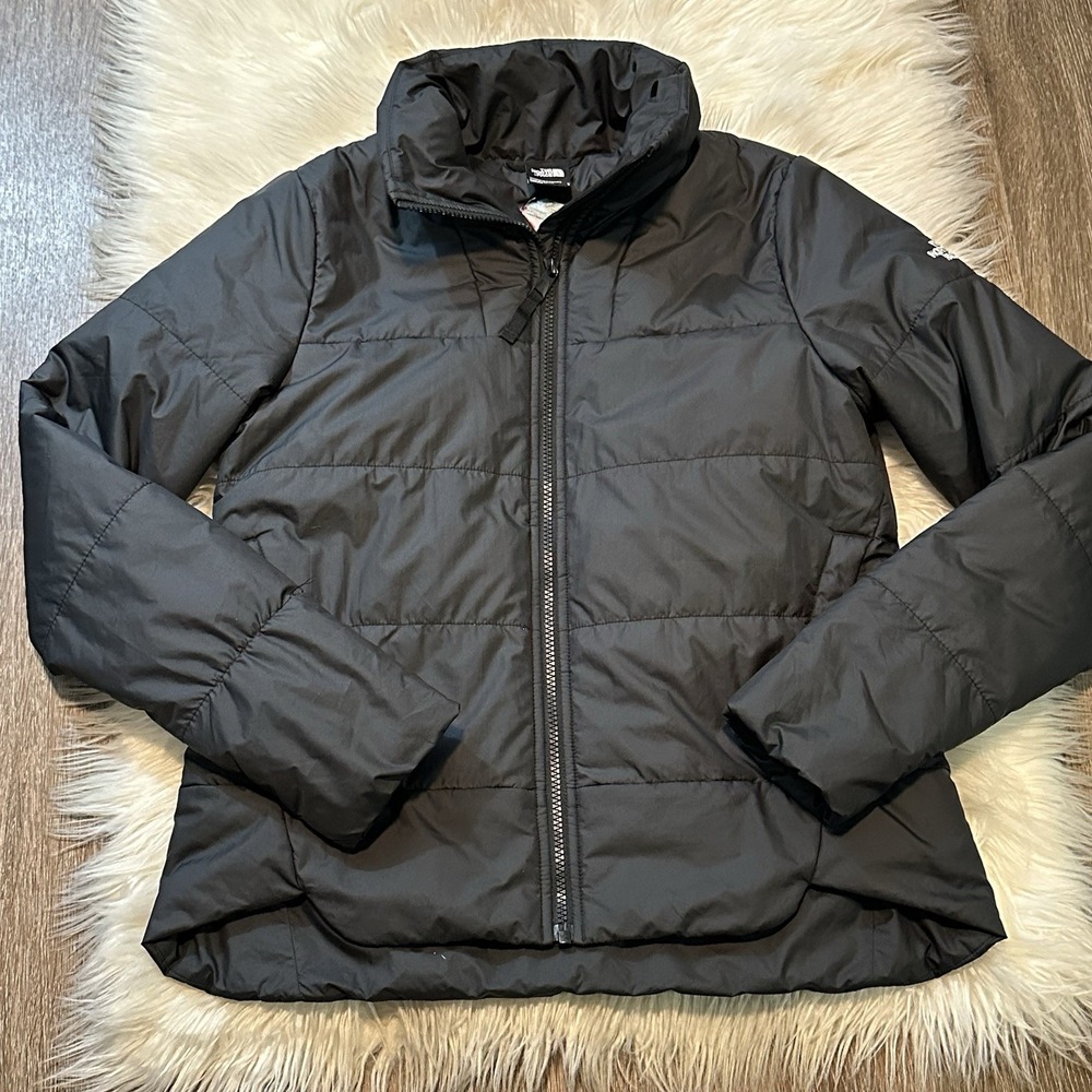 North Face Womens Everyday Insulated Jacket Size Small Black Full Zip